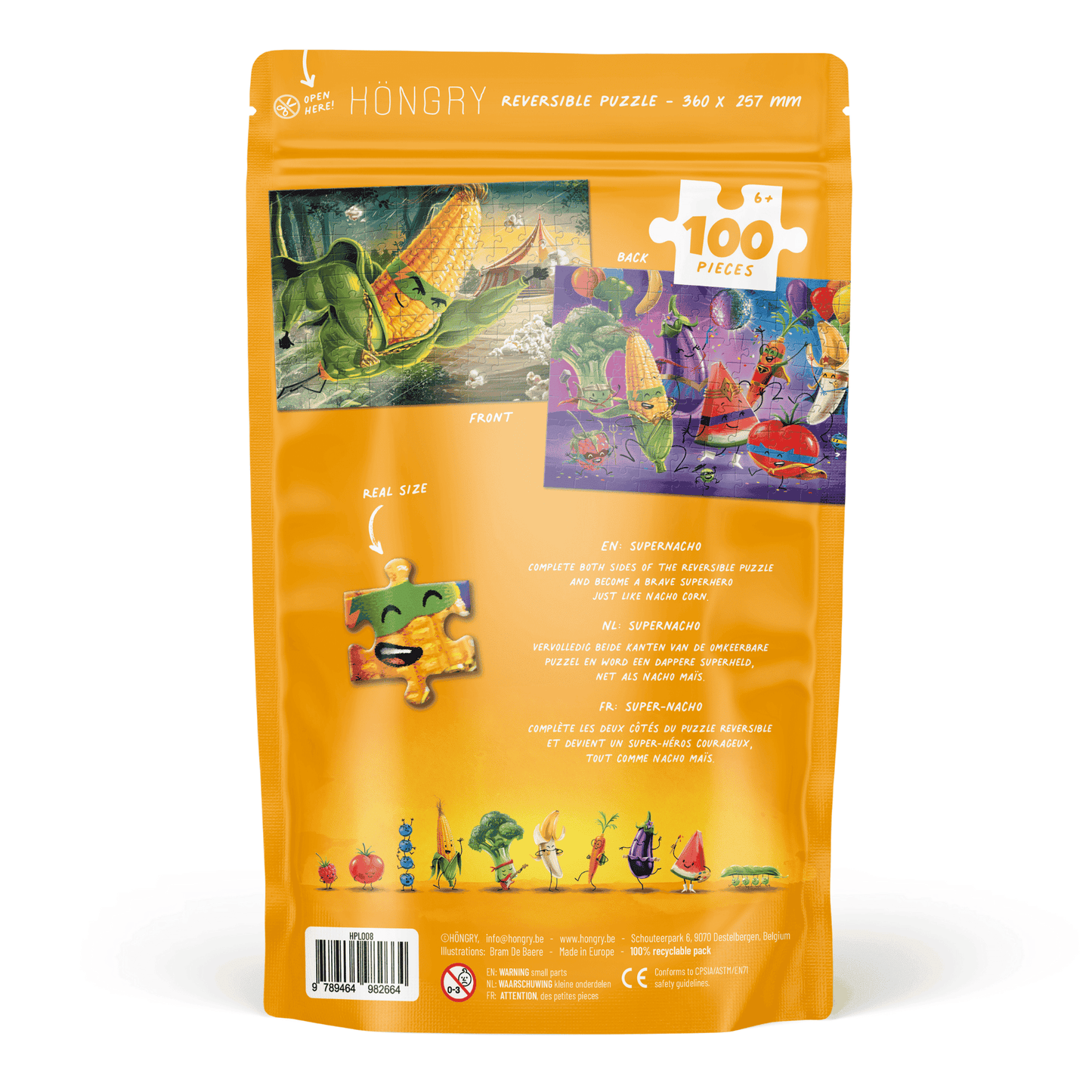 HONGRY puzzel 100 stuks Nacho Mais