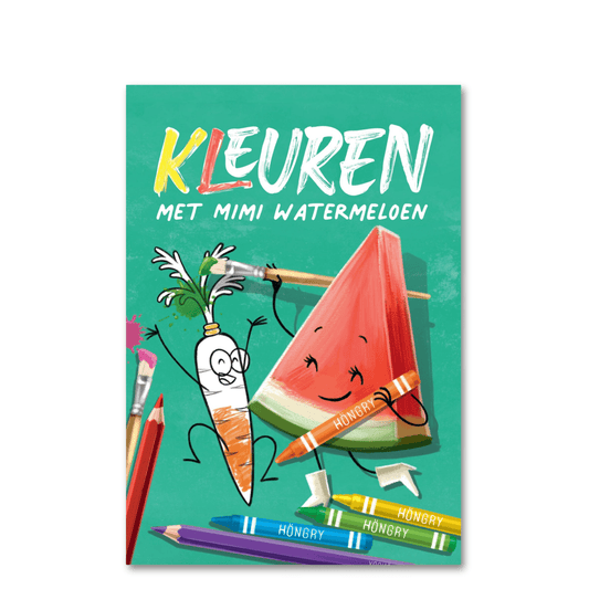 HONGRY kleurboek kleurplaten Mimi watermeloen