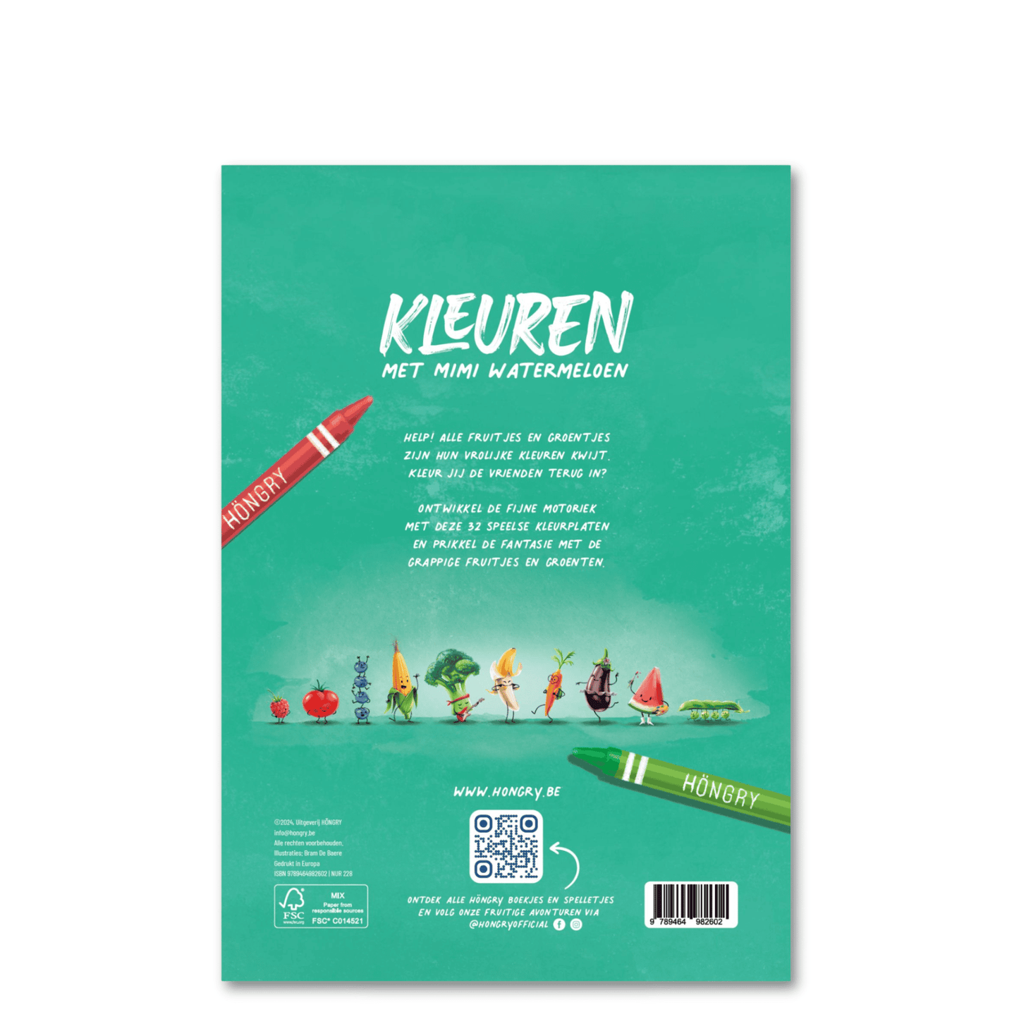 HONGRY kleurboek kleurplaten Mimi watermeloen