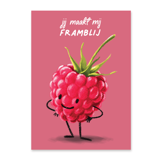 HONGRY wenskaart compliment kaart  dank kaart. jij maakt mij blij