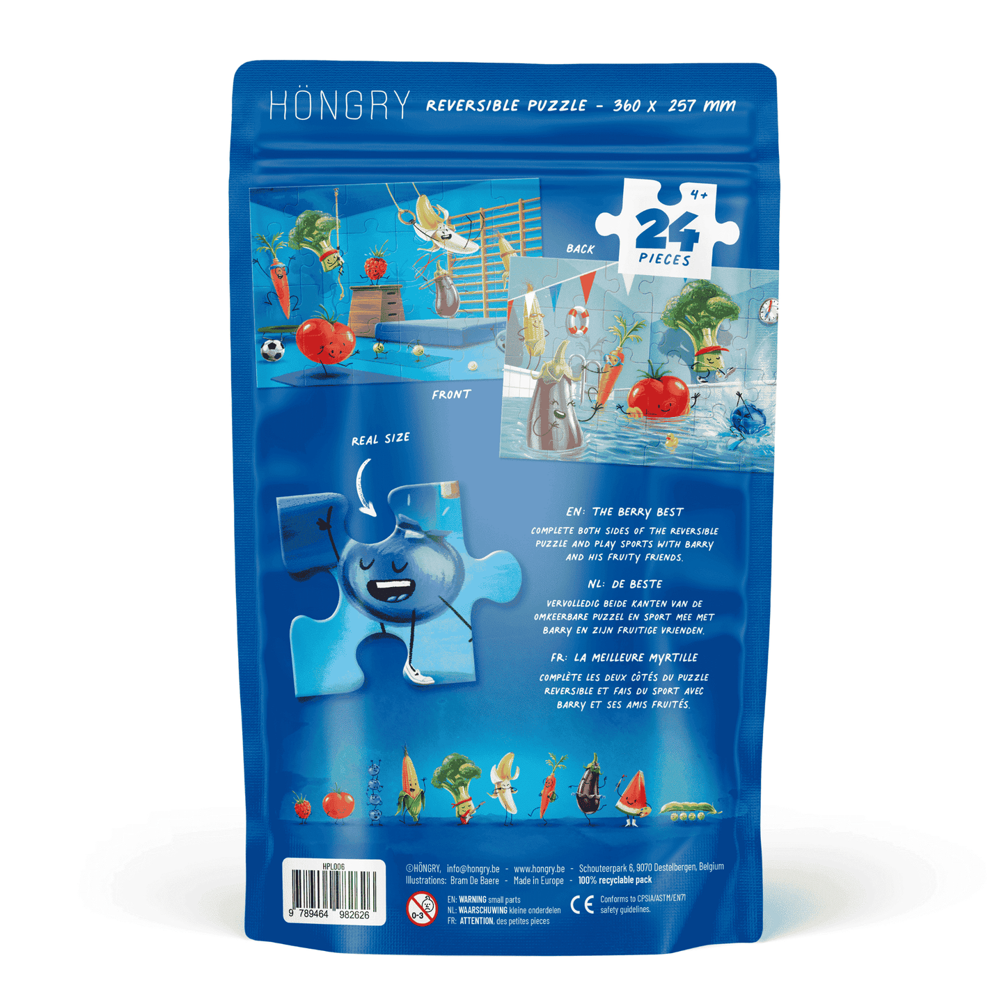 HONGRY puzzel 24 stukken sport