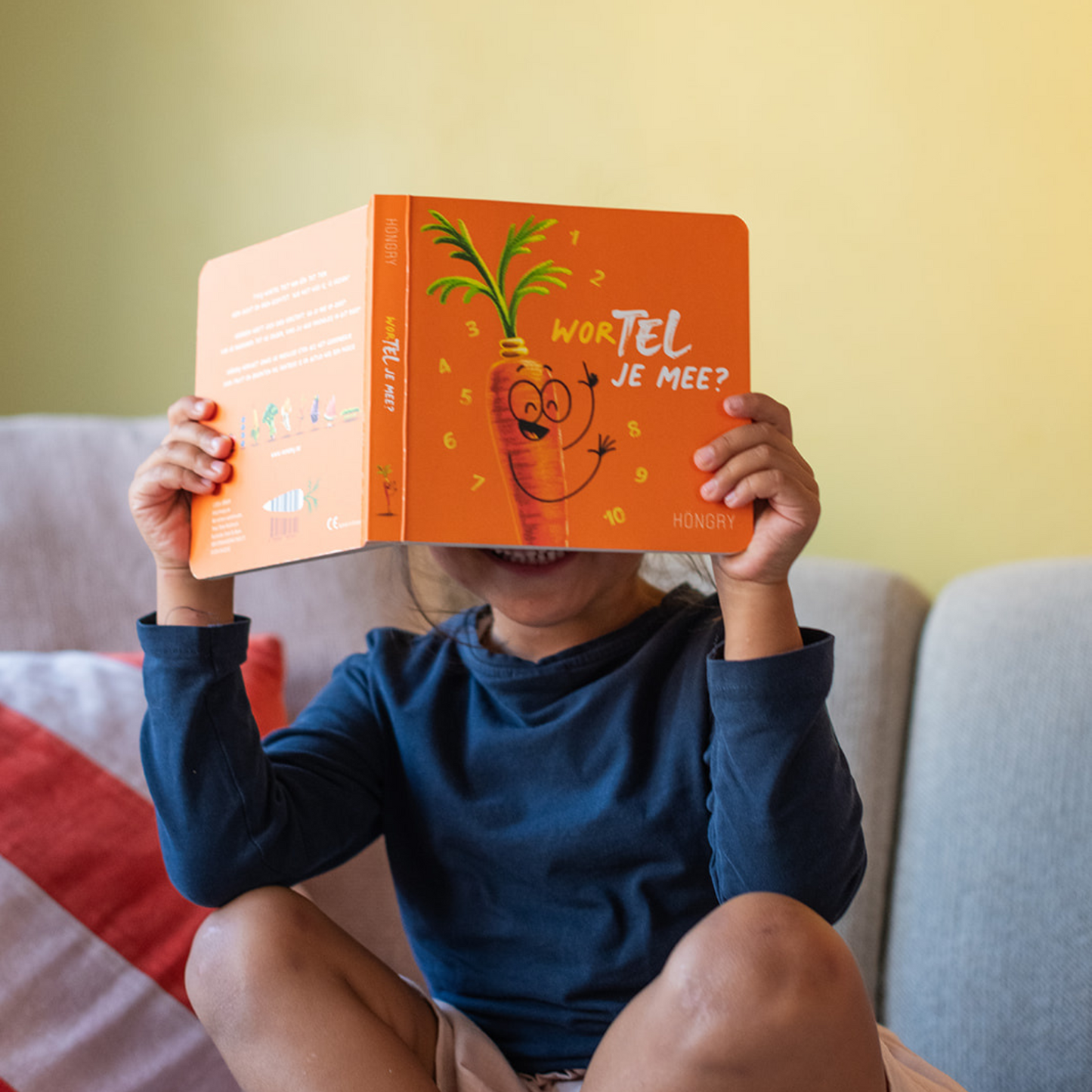 HONGRY karton boek WorTEL je mee? Leren tellen tot 10