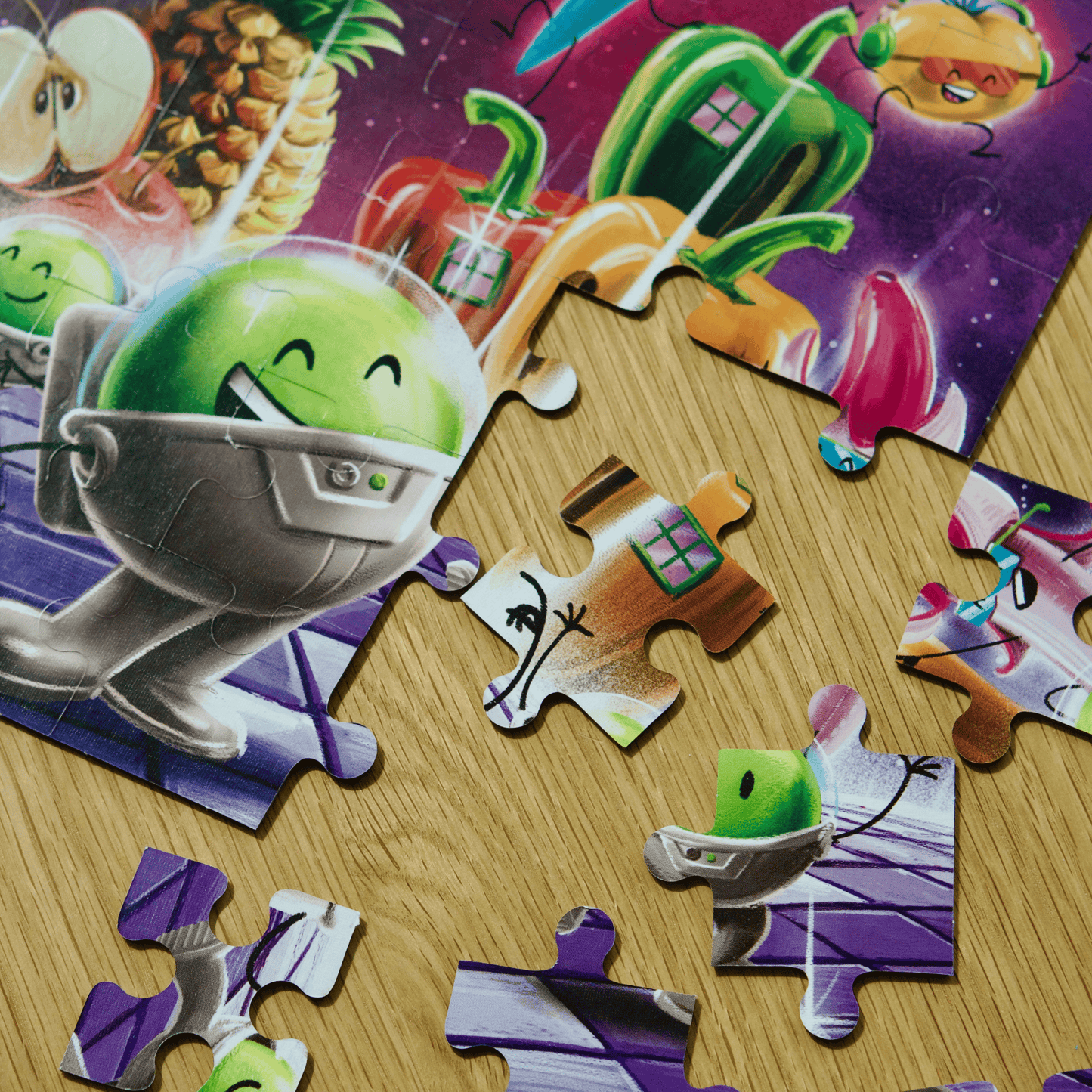 HONGRY puzzel 48 stukken erwtjes in de ruimte