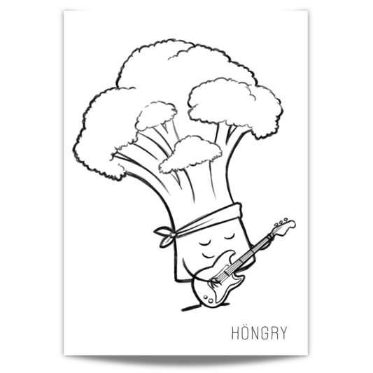 HONGRY Kleurplaat Freddie Broccoli.