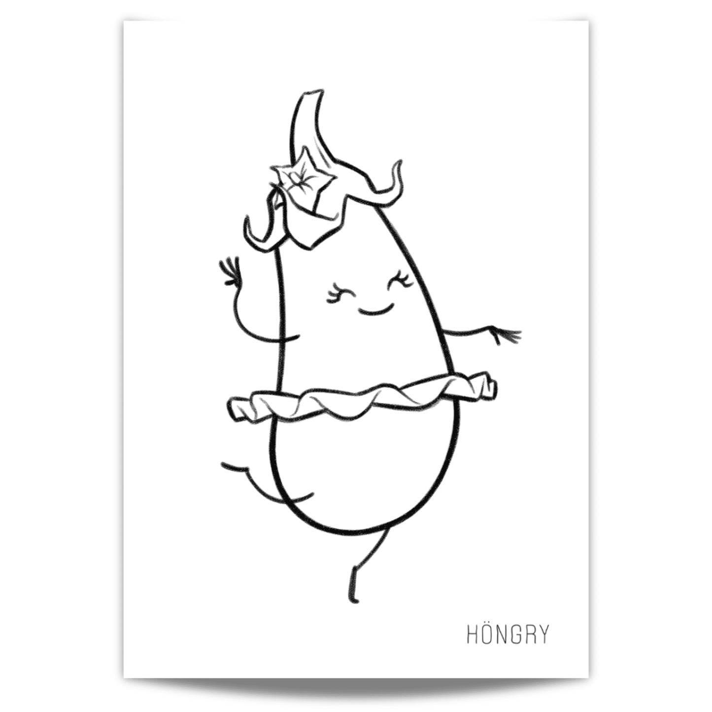 Gina Aubergine kleurplaat