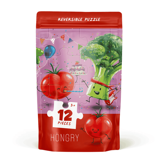 HONGRY puzzel 12 stukken Teddy Tomaat
