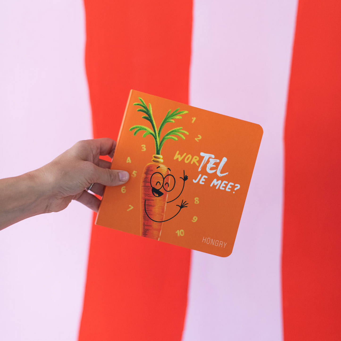 HONGRY karton boek WorTEL je mee? Leren tellen tot 10
