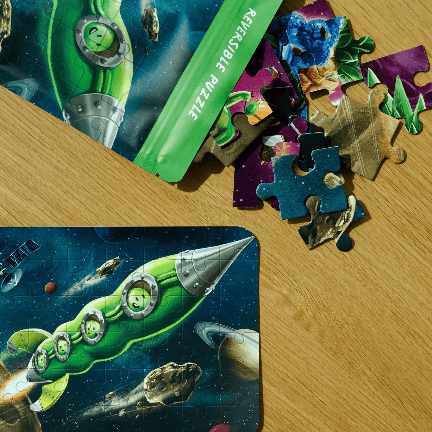 HONGRY puzzel 48 stukken erwtjes in de ruimte