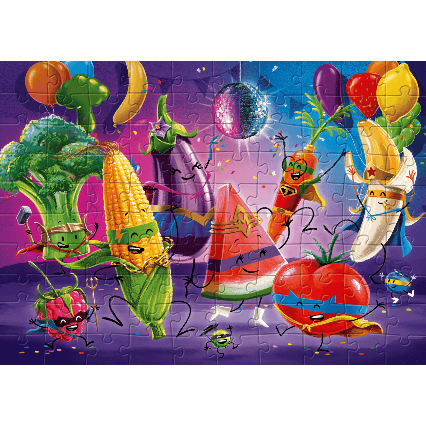 HONGRY puzzel 100 stuks feest