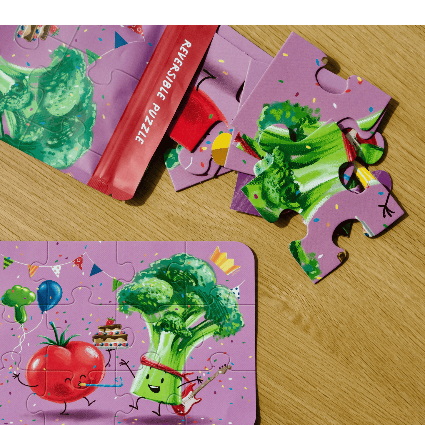 HONGRY Puzzel 12 stukken Teddy Tomaat