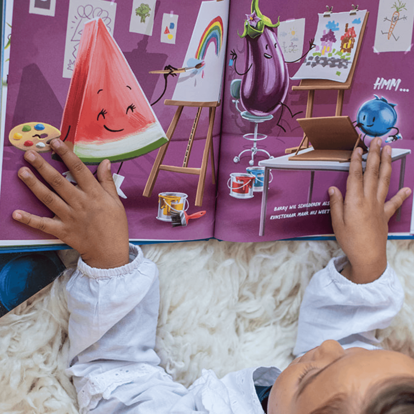 HONGRY prentenboek de BESte, prentenboek groenten en fruit