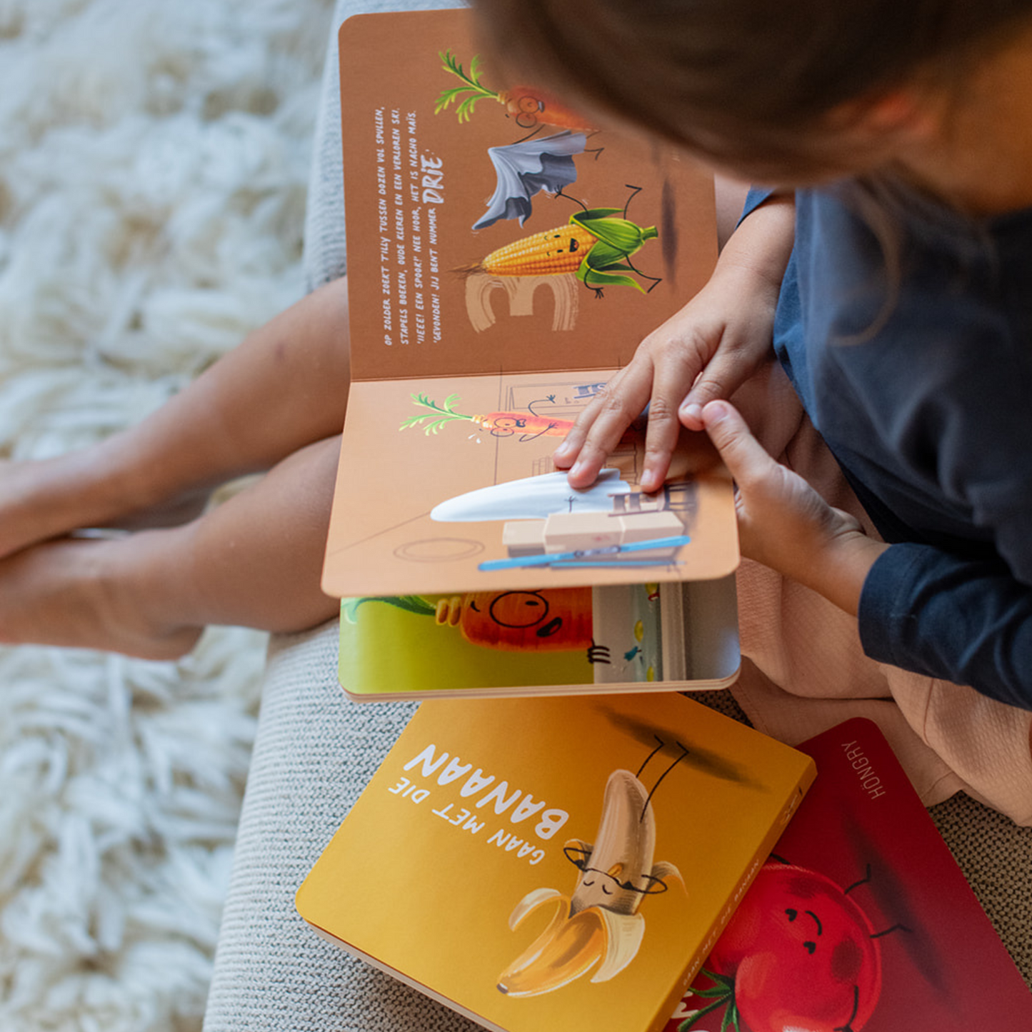 HONGRY karton boek WorTEL je mee? Leren tellen tot 10