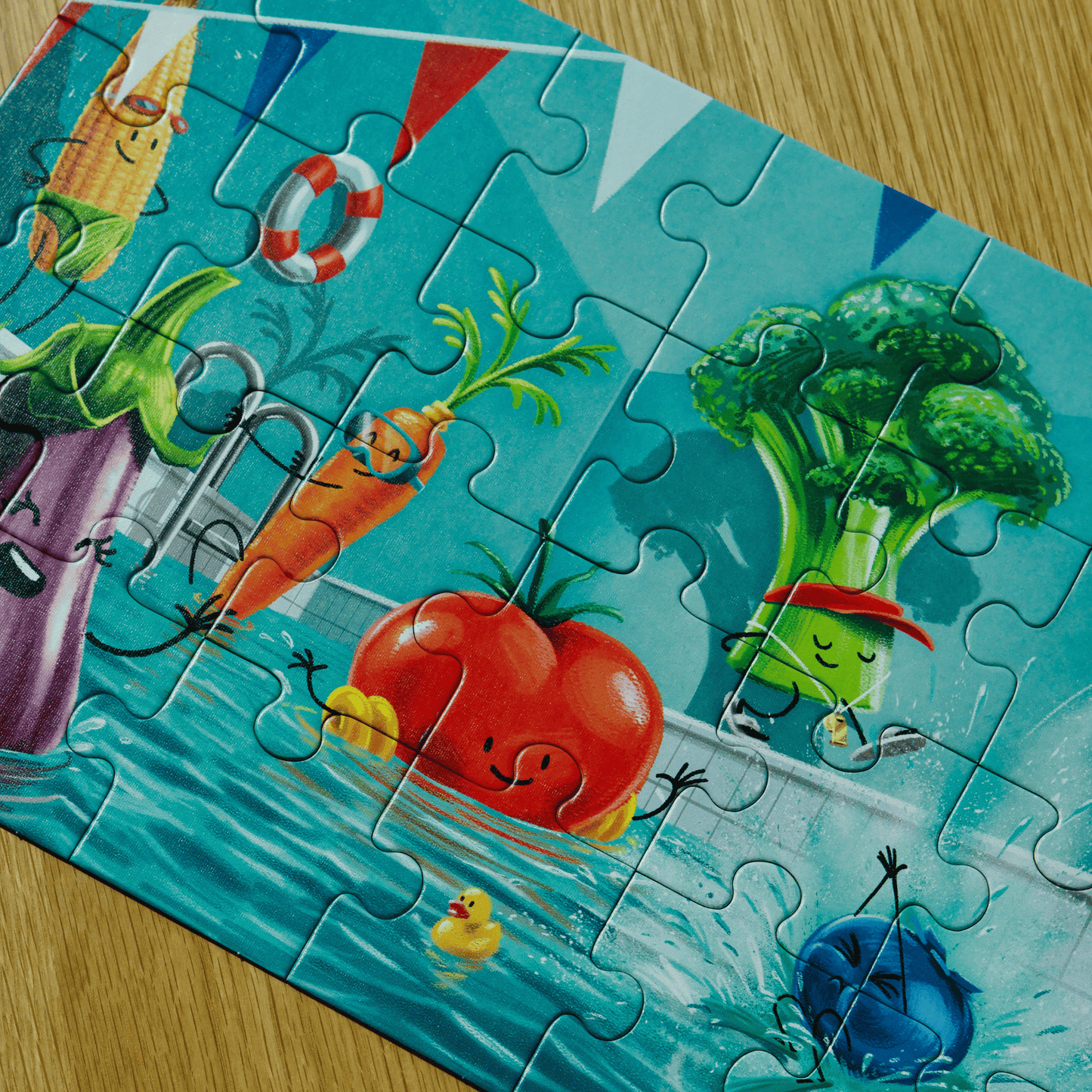 HONGRY puzzel 24 stukken zwembad