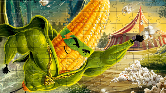 Nacho superheld puzzel