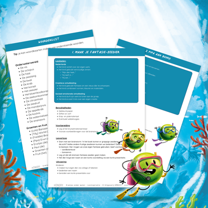 Lesinspiratie Erwtjes onder water 3K/1L (Groep 2-3)