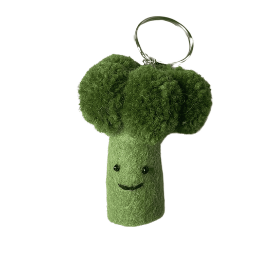 Broccoli keychain