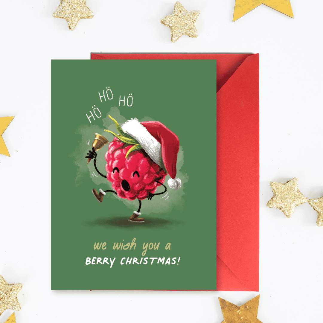 HÖ HÖ HÖ BERRY CHRISTMAS CARD